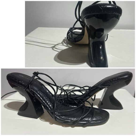 Circus by Sam Edelman Black Strappy Heel sandal- PRELOVED- 9 - Picture 3 of 13